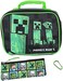 Bioworld Minecraft Backpack Set with Detachable Lunch Box 16" 4 Piece Set, Multicolor, One Size