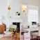 KUAUGST Wall Sconces Sets of 2, Retro Industrial Wall Lamps, Bathroom Vanity Sconces Wall Lighting with White Fabric Shade, Suitable for Bedroom Living Room Corridor Kitchen