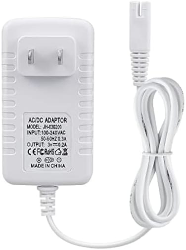 YEAOI Charger Replacement for Waterpik Water Flosser WP360W WP462 WP450, Power Cord, 5ft, White