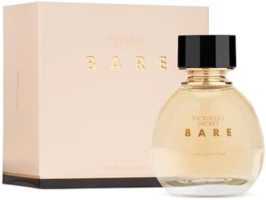 Victoria's Secret Bare Eau de Parfum, Notes of Australian Sandalwood, Mandarin MadagascarEgyptian Violet, Perfumes for Women (3.4 oz