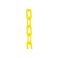 Mr. Chain Plastic Barrier Chain, 1.5" Diameter, 100' Length, Yellow