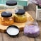 Tessco for you Tessco 24 Pack Plastic Jars with Lids Labels Empty Clear Plastic Jars Round Refillable Cosmetic Containers Body Butter Containers Bulk Sugar Scrub Bottle for Make Up (8 oz,Clear, Black