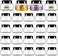 Tessco for you Tessco 24 Pack Plastic Jars with Lids Labels Empty Clear Plastic Jars Round Refillable Cosmetic Containers Body Butter Containers Bulk Sugar Scrub Bottle for Make Up (8 oz,Clear, Black