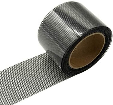 KTOJOY 2"x140" Screen Patch Repair Kit, Door Window Screen Repair Tape Fiberglass Covering Mesh, 3-Layer Strong Adhesive and Waterproof Repair Holes Tears , Black