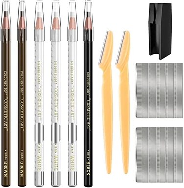 KAIQIKAIXI Waterproof Eyebrow Pencils Brow Pencil Set For Marking, Filling And Outlining, Tattoo Makeup And Microblading Supplies Kit-Permanent Eye Brow Liners In