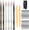 KAIQIKAIXI Waterproof Eyebrow Pencils Brow Pencil Set For Marking, Filling And Outlining, Tattoo Makeup And Microblading Supplies Kit-Permanent Eye Brow Liners In