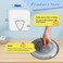 DIDUDIDU Wall Plate Hanger Display Holder - 20 Pack Invisible Vertical Plate Holders - Plastic Plate Hangers for The Wall - 2.4 Inch Adhesive Picture Hanger - Hanging Hooks for Decorative Plates and W