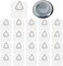 DIDUDIDU Wall Plate Hanger Display Holder - 20 Pack Invisible Vertical Plate Holders - Plastic Plate Hangers for The Wall - 2.4 Inch Adhesive Picture Hanger - Hanging Hooks for Decorative Plates and W