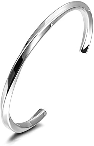 Vnox Men Bracelet Norse Viking Mobius: Stainless Steel All-light Arm Rings Pagan Jewelry Amulet Talisman Bangle Gifts for Women