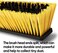 Yocada 18 Inch Push Broom Heavy-Duty Outdoor Commercial Broom Brush Stiff Bristles for Cleaning Patio Garage Deck Concrete Wood Stone Tile Floor 65.3" Long