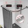 Riyidecor Adjustable Corner Shower Curtain Rod (29.5-37.4" x 29.5-37.4", Stretchable L Shaped Curved Shower Curtain Rod, Drill Free Install, No Drill for Bathroom, Bathtub, Clothing Store
