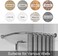 Riyidecor Adjustable Corner Shower Curtain Rod (29.5-37.4" x 29.5-37.4", Stretchable L Shaped Curved Shower Curtain Rod, Drill Free Install, No Drill for Bathroom, Bathtub, Clothing Store