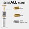 KES Bathroom Sink Drain Without Overflow Vessel Sink Lavatory Vanity Pop Up Drain Stopper Matte Black, All Metal Rustproof Brass and 304 Stainless Steel, S2008D-BK