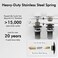 KES Bathroom Sink Drain Without Overflow Vessel Sink Lavatory Vanity Pop Up Drain Stopper Matte Black, All Metal Rustproof Brass and 304 Stainless Steel, S2008D-BK