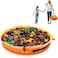 SUMBABO Toy Storage for Lego Play Mat Bag - Duplo Toy Organizer Storage Bag by Drawstring for Kids Tidy Toy with Lips can as Gift (Orange 47 inch