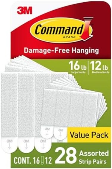 Command Large and Medium Picture Hanging Strips