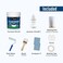 DWIL Tub and Tile Refinishing Kit - Odorless DIY Sink Bathtub Countertop Repair White Coating, Easy Cover Application, Refacing Bathroom Kitchen 1 kit with tools, White