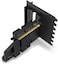 NZXT Vertical GPU Mounting Kit - AB-RH175-B1-175 mm PCIe 4.0x16 Riser Cable - GPU Holder - Sturdy Steel Bracket - Black