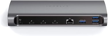 SATECHI Thunderbolt 4 Dock - 11-in-1 - Thunderbolt 4 Host Port, 3 Thunderbolt 4 Downstream Ports, 3 USB-A 3.2 Ports, USB-A 2.0 Port, SD Card Reader, GbE, Audio Jack - Compatible with M2M1 MacBook