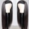 TNICE Headband Wig Human Hair Straight 18 Inch Headband Wigs for Black Women Glueless None Lace Front Human Hair Headband Wig Brazilian Virgin Hair Machine Made Wigs Natural Black 150% Density