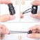 CooBigo 20 PCS Plastic Spring Cord Locks, Paracord Toggle Stopper Clasps for Drawstring Sweatpants Hat Hoodie String Clip Elastic Shoeslace Lock Swim Goggles Replacement Accessories