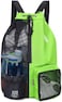WANDF Swim Bag Mesh Drawstring Backpack with Wet Pocket for Swimming, Gym, and Workout Gear
