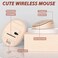Kootop Wireless Keyboard and Mouse Combo, Colorful Retro Keyboard with Round Keycaps, 2.4GHz Wireless, Compatible with PC/Laptop/Computer (MilkTea Color