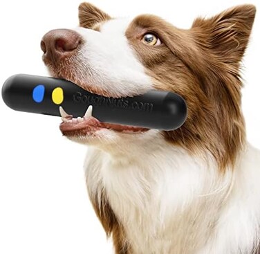 Goughnuts - Practically Indestructible Strong Bite Dog Toy for Pitbulls and German Shepherds - Tough Rubber Stick Teether, Medium