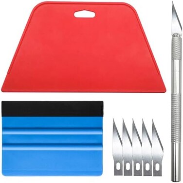 tiptopcarbon Wallpaper Smoothing Tool Kit for Adhesive Contact Paper Application Window Film Craft Vinyl