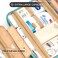 COOSKY Travel Hanging Toiletry Bathroom Bag for Women, Cruise Ship Essentials, with Jewelry Organizer, Extra Large Makeup Dopp Kit, Waterproof Cosmetic Bags, Toiletries Kit Set with Trolley Belt, Blue