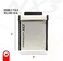 Faraday Defense 5" x 7" NX3 Triple Layer Cyber Fabric Faraday Bag Sleeves Pouch Signal Shielding, Anti-Hacking, Anti-Tracking, EMP Bag