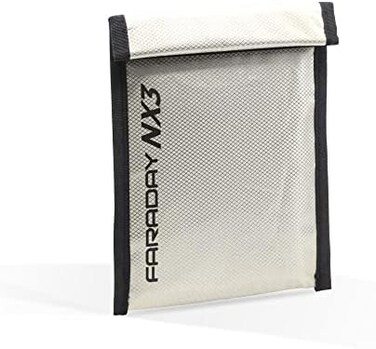 Faraday Defense 5" x 7" NX3 Triple Layer Cyber Fabric Faraday Bag Sleeves Pouch Signal Shielding, Anti-Hacking, Anti-Tracking, EMP Bag