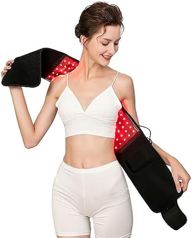 USUIE Red Light Therapy Belt, Infrared Light Therapy Wrap Red Light Therapy Device for Body with Timer for Back Shoulder Waist Muscle Pain Relief for Women Men