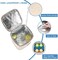 BABEYER Breastmilk Cooler Bag with Ice Pack Fits 4 Baby Bottles Up to 5 Ounce, Baby Bottle Cooler Bag Great for Nursing Mom Daycare, Cream
