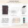 Robrasim Leather Binder Budget with Cash Envelopes, Handmade Leather A6 Binder for Money Saving Planner, Cash Envelopes for Budgeting, Money Organizer for Cash - Coffee