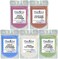 ClearLee Kaolin Clay Cosmetic Grade Powder Sample 5 Pack (White, Rose, Ocean Blue, Mint Green, Lavender- 100% Pure Natural Powder - Great For Skin Detox, Rejuvenation - DIY Clay Face Mask