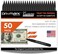 Dri Mark CFD50PK Counterfeit Bill Detector Marker Pen, Made in The USA, 50 Count