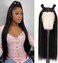 DULOVE Lace Front Wigs Human Hair 13x4 Straight HD Transparent Lace Front Wigs for Black Women Human Hair Pre Plucked with Baby Hair 180 Density Glueless Natural Color 24inch