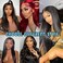 DULOVE Lace Front Wigs Human Hair 13x4 Straight HD Transparent Lace Front Wigs for Black Women Human Hair Pre Plucked with Baby Hair 180 Density Glueless Natural Color 24inch