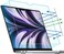 واقي شاشة غير لامع مضاد للضوء الأزرق من F FORITO، عبوة من قطعتين، متوافق مع MacBook Air مقاس 13.6 بوصة، موديلات 2024 و2022، طرازات M3 A3113 وM2 A2681، لحماية العين من الضوء الأزرق وحجب الوهج.