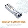 وحدة SaiLteL 10G جيجابت أحادية الوضع SFPLC، ألياف أحادية الوضع 1310 نانومتر، مدى يصل إلى 10 كيلومترات، DDM، جهاز إرسال واستقبال ألياف 10GBase-LR، متوافق مع Cisco وUbiquiti وMikrotik وNetgear وDlink وL