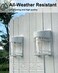 DOESLAG Solar Fence Lights, 8 Pack Deck Lights Solar Powered, Waterproof Solar Outdoor Lights Decorative for Garden Backyard Fence Post Patio, White