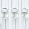 DOESLAG Solar Fence Lights, 8 Pack Deck Lights Solar Powered, Waterproof Solar Outdoor Lights Decorative for Garden Backyard Fence Post Patio, White