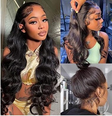 catti 360 Lace Front Wigs Human Hair Wigs for Black Women Body Wave 360 Full Lace Frontal Wigs Human Hair Pre Plucked with Baby Hair Natural Hairline HD Lace Front Wig (22 Inch