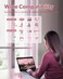 JoyReken 4-Port USB 3.0 Hub, FlyingVHUB Vertical Data USB Hub with 2 ft Extended Cable, for Mac, PC, Xbox One, PS4, PS5, iMac, Surface Pro, XPS, Laptop, Desktop, Flash Drive, Mobile HDD(Pink