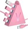JoyReken 4-Port USB 3.0 Hub, FlyingVHUB Vertical Data USB Hub with 2 ft Extended Cable, for Mac, PC, Xbox One, PS4, PS5, iMac, Surface Pro, XPS, Laptop, Desktop, Flash Drive, Mobile HDD(Pink