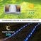 AGPTEK Solar Driveway Lights 12 Pack, Outdoor Deck Dock Marine LED Solar Powered Waterproof Driveway Marker Lights for Warning Step, Sidewalk, Pathway, Garden, Yard (Blue Light