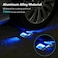 AGPTEK Solar Driveway Lights 12 Pack, Outdoor Deck Dock Marine LED Solar Powered Waterproof Driveway Marker Lights for Warning Step, Sidewalk, Pathway, Garden, Yard (Blue Light