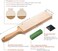 SHARPAL 205H Double-sided Leather Strop (Genuine Cowhide13.2" x 2.4" Kit with 2 Oz. Polishing CompoundAngle Guide, Knife Stropping Block for SharpeningHoning Knives tools, Woodcarving Chisels