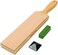 SHARPAL 205H Double-sided Leather Strop (Genuine Cowhide13.2" x 2.4" Kit with 2 Oz. Polishing CompoundAngle Guide, Knife Stropping Block for SharpeningHoning Knives tools, Woodcarving Chisels